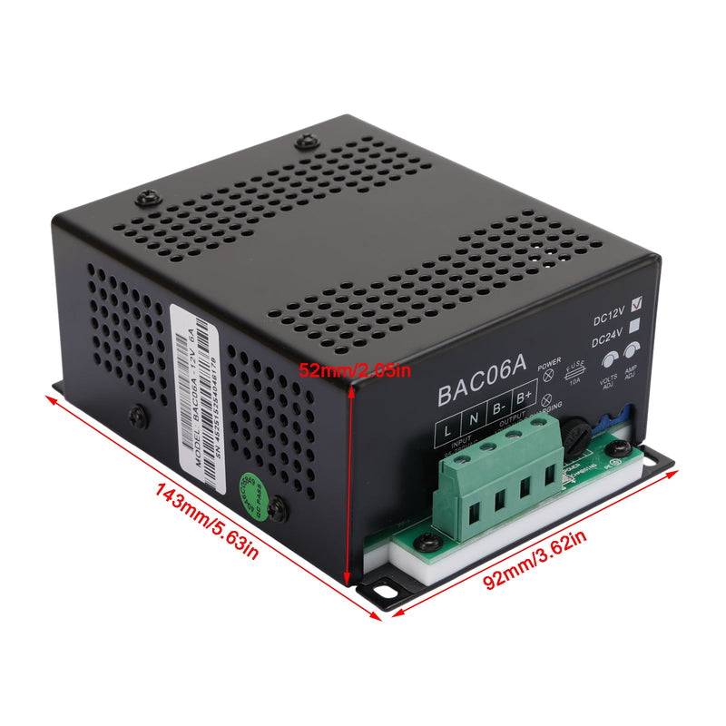 BAC06A 12V Carregador de Bateria BAC06A-12V Controlador para Gerador Smartgen