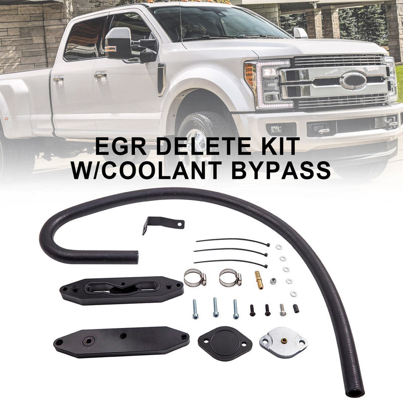 2011-2023 Ford 6.7L Powerstroke Diesel EGR Delete Kit med kylvätskebypass Generic