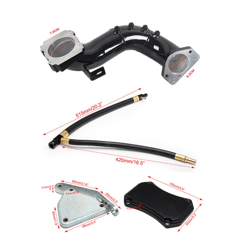 Kit de exclusão GMC Chevy 6.6L Duramax 11-15 EGR e coletor de admissão de alto fluxo