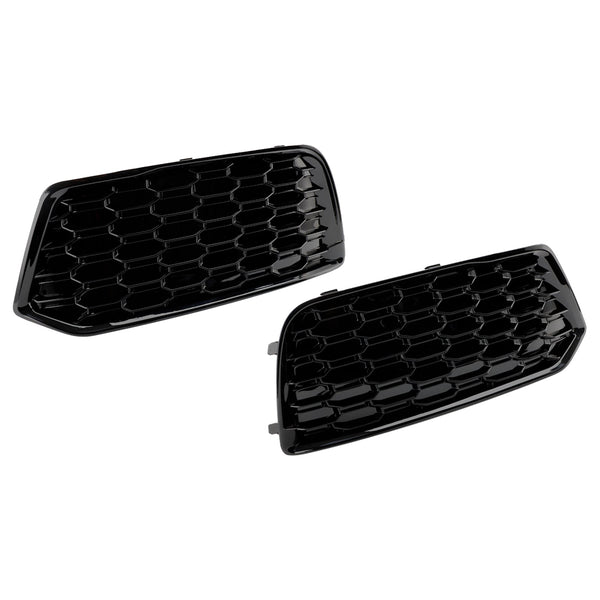 Audi Q5 2018-2022 Mesh 2PCS främre stötfångarhölje Grill Grill Bezel Insats