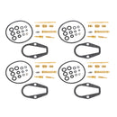 4x Karburátor Carb Rebuild Kit vhodná pro Honda CB500 CB500K Čtyři 1971–1973 Generic