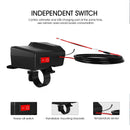 Qc3.0 Voltmeter Telefonladehalterung Temperaturmesser für Motorrad Scooter BlackB Generic