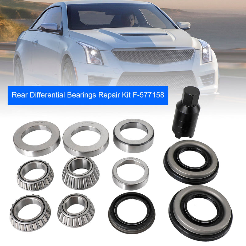 Cadillac CTS 2014-2019 V4 V6 Zestaw naprawczy tylnego łożyska mechanizmu różnicowego F-577158 Lm50134R 22993016 92230584 F-574658