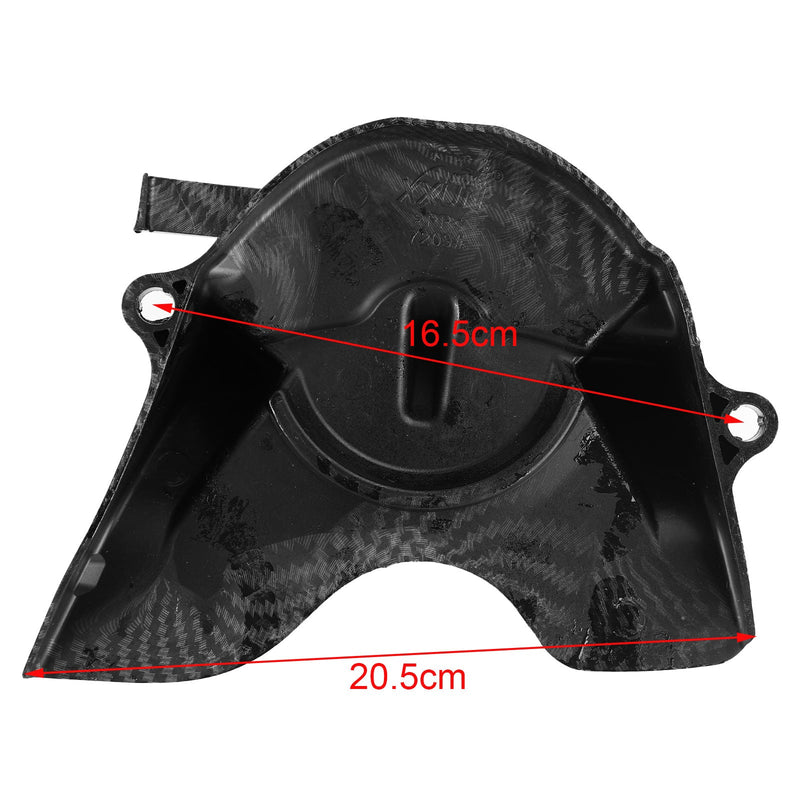 Protector de cubierta de cadena de piñón de carbono para Honda CBR650R CB650R 2019-2021 Genérico