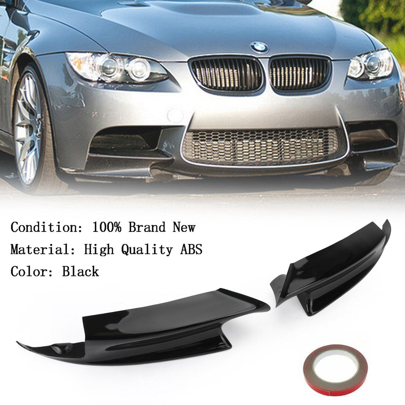 Frontstøtfanger Lip Splitter Passer 08-13 BMW E90 E92 M3 Competition Ytelse Generisk