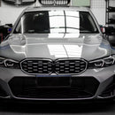 BMW 3er G20 G28 2023–2024 Diamant-Schwarz-Silber-Nierengitter vorne