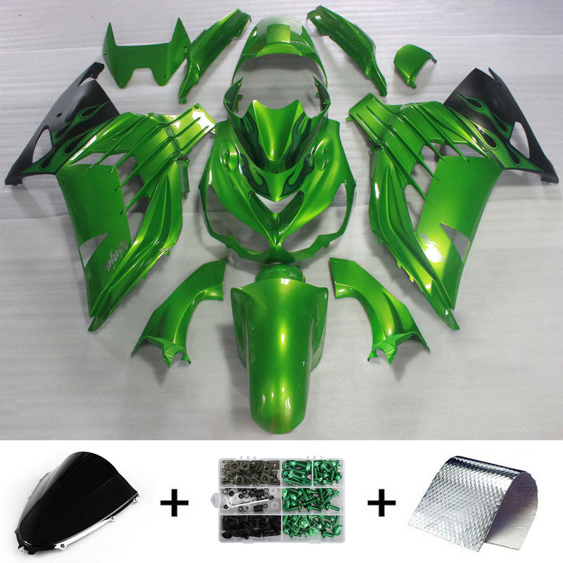 Juego de carenado Amotopart para Kawasaki ZX14R 2006-2011, carrocería, plástico, ABS