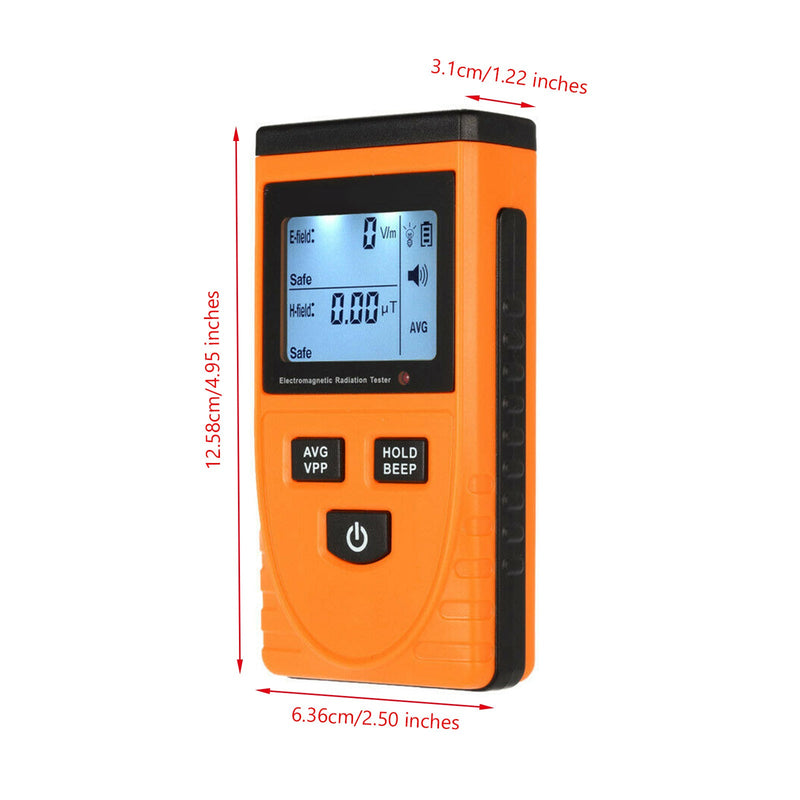 Digitaler LCD-Elektromagnetfeld-Strahlungsdetektor EMF-Meter-Dosimeter-Tester