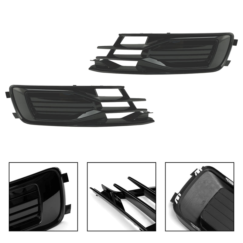 Audi A6 C7 2014-2018 2stk Frontfanger Tåkelys Grill Sort