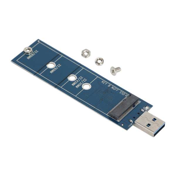 M.2 till USB-adapter B-nyckel M.2 SATA Protocol SSD-adapter för 2230 2242 2260 2280