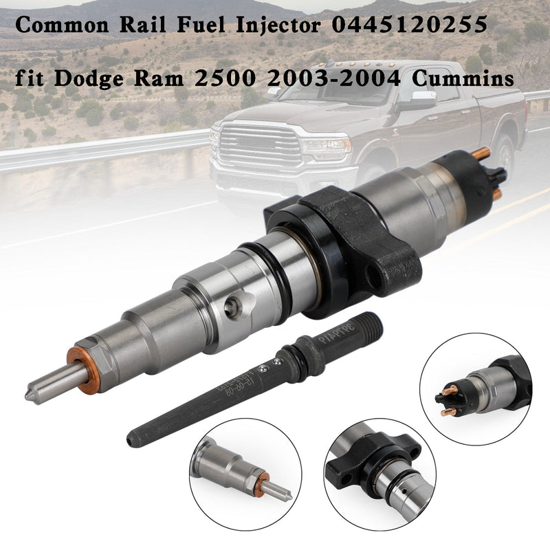 Dodge Ram 2500 2003-2004 Cummins 1PCS/6PCS Common Rail Injector Bico 0445120255 Genérico