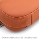 Respaldo del conductor para Indian Scout 2015-2018 Scout Sixty 2016-2018 Negro Genérico