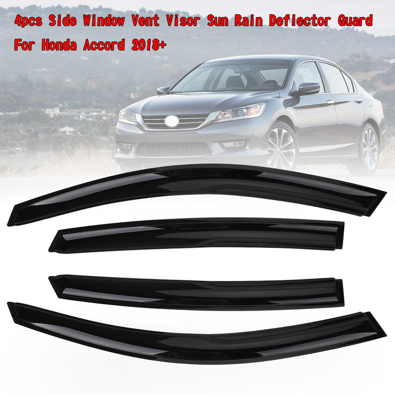 4 Stück Seitenfenster Vent Visier Sun Rain Deflector Guard für Honda Accord 2018+ Generic