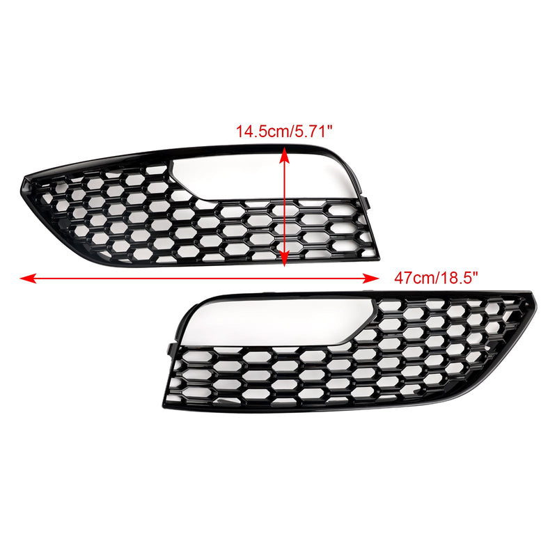 Audi A3 2012-2016 Mesh 2ST Främre stötfångare Dimljus Surround Cover Grille.