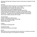 Apoio para os pés traseiro para Kawasaki ZX-R 400 Ninja 2018-2019 Genérico