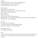 2PCS Frontstoßstange Nebelscheinwerfer Lampenabdeckung Lünette Gitter passend für Ford Focus 2015-2018