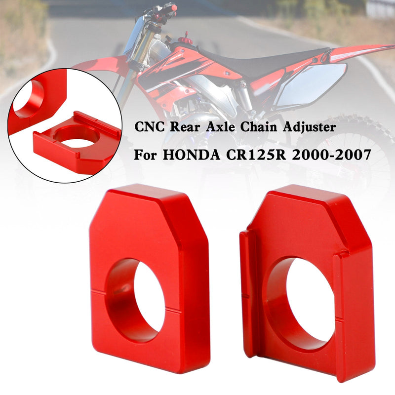 Honda CRF450R/X CR125R/250R CRF250R/X Tensor de cadena CNC para eje trasero