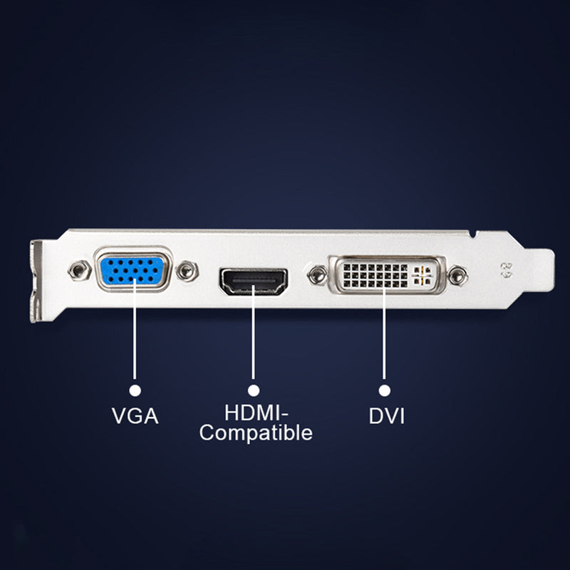 Tarjeta gráfica GT730 4G GDDR3 Interfaz de pantalla HD para oficina en casa HDMI VGA DVI