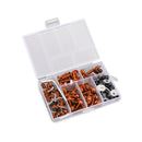 158x Kit de tornillos de Clip potenciador naranja para motocicleta, Perno de parabrisas Universal
