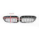 Pár přední mřížky chromového diamantového stylu pro BMW řady 5 G30 G38 2017-2019 Generic