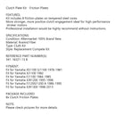 Sada třecích lamel spojky pro Yamaha XS1100 FJ1200 XJ1100 XJR1200 XJR1300