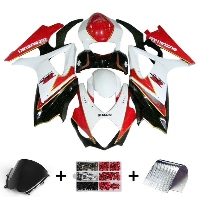 Amotopart Suzuki GSXR1000 2007-2008 K7 kåpesett Body Plastic ABS