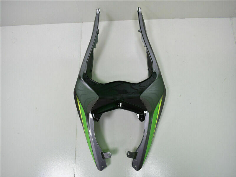 Kit de plástico de inyección de carenado verde negro con juego de tornillos para Kawasaki Zx6R 13-18 genérico