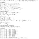 Regulador retificador adequado para John Deere Am877958 2210 23 HP 2320 24,1 HP Diesel Genérico