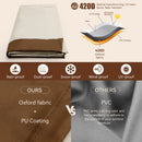 Cobertura quadrada impermeável para móveis de pátio 420D para mesas e cadeiras ao ar livre