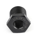 Adaptador de rosca de filtro de aceite de 1/2-28 a 13/16-16 más resistente que el aluminio. Nuevo
