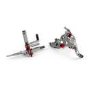 Conjunto traseiro ajustável de apoio para os pés traseiro para Yamaha MT-07 FZ-07 MT07 Generic