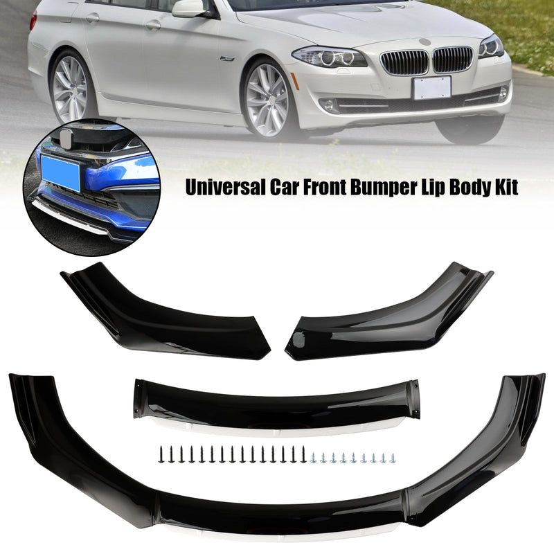 Universal Auto Frontstoßstange Lip Body Kit Splitter Diffusor Schutz Schwarz Weiß