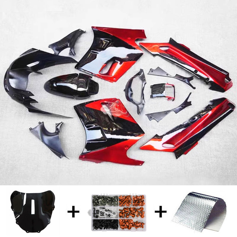 Amotopart Kawasaki ZZR1100 1993-2003 Fairing Sett Body Plastic