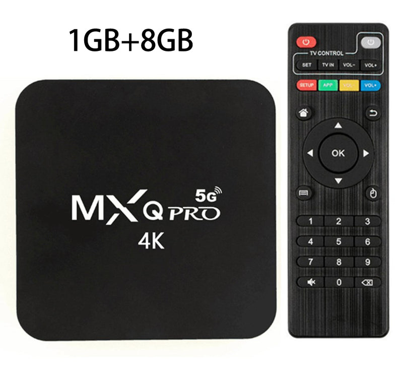 5G Wifi MXQ Pro 4K Ultra HD 64Bit Android Quad Core Smart TV Box Ram 1GB ROM 8GB