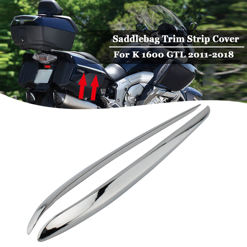 Chrom-Seitenwand-Aufbewahrungsbox-Plating-Zierstreifen für BMW K1600GTL 2011-2018 Generic