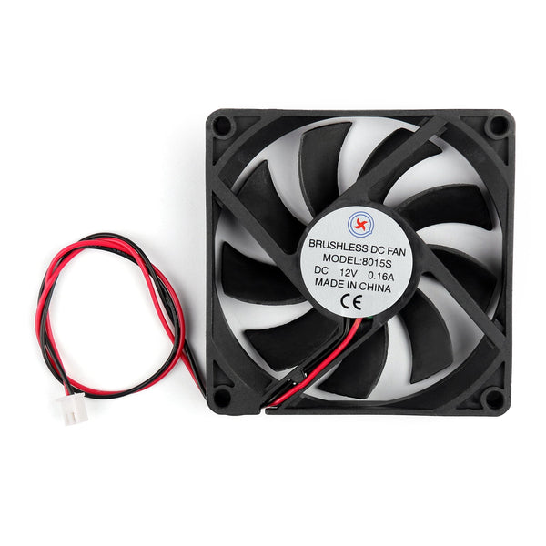 10 STÜCKE DC Brushless Cooling PC Computerlüfter 12 V 8015s 80 x 80 x 15 mm 0,16 A 2-poliger Draht