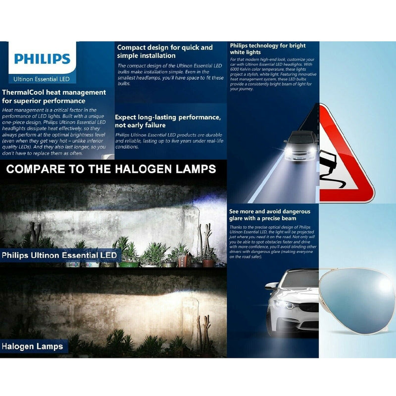 Scheinwerferlampen für Philips 6500K 19W H1 LED Auto