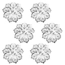 6-12ST Servettringar Blomma Servetthållare Servettspänne