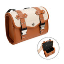 Fargematchende sidesadelveske verktøyveske bagasjeposeoppbevaring PU for motorsykkel