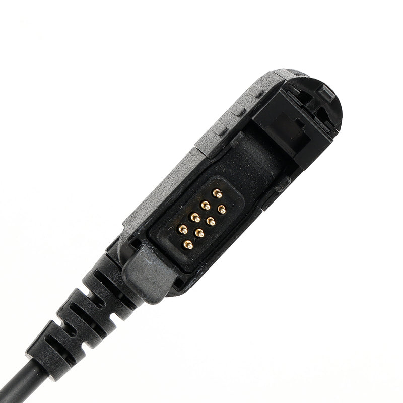 Microfone de garganta z-tático fone de ouvido ajustável 6 pinos u94 ptt para e8600/8608/8268