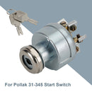 Tændingskontakt til Clark gaffeltruck 1723186 2339413 272041 7004210 med 2 nøgler