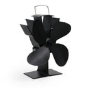 4 blader Varmedrevet komfyrvifte Vedbrenner Peis Drivstoffbesparende Eco