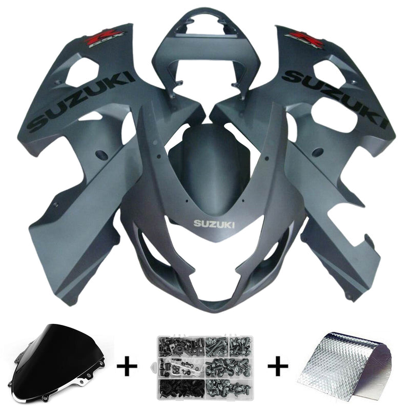 2004-2005 Suzuki GSXR 600/750 K4 Formsprutad kåpa Set Body Plast ABS