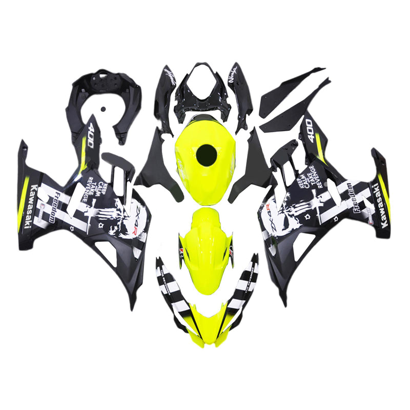 Amotopart Juego de carenado para Kawasaki EX400 Ninja400 2018-2023 Cuerpo Plástico ABS