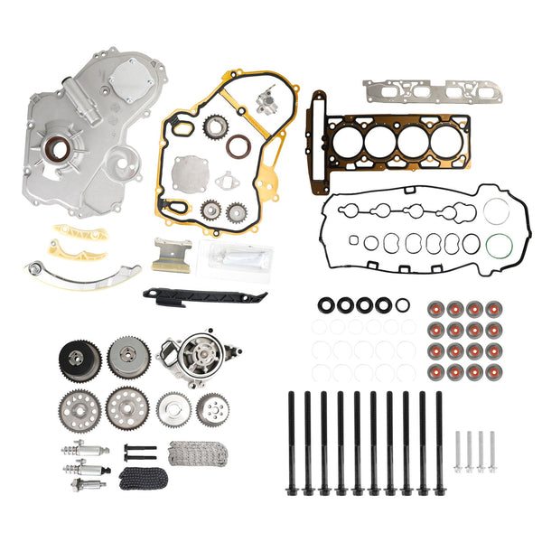 2008-2010 Chevrolet Cobalt HHR 2.0L Zestaw łańcucha rozrządu, pompa olejowa, siłownik selenoidowy, zestaw pokrywy skrzyni biegów 12608580 24449448