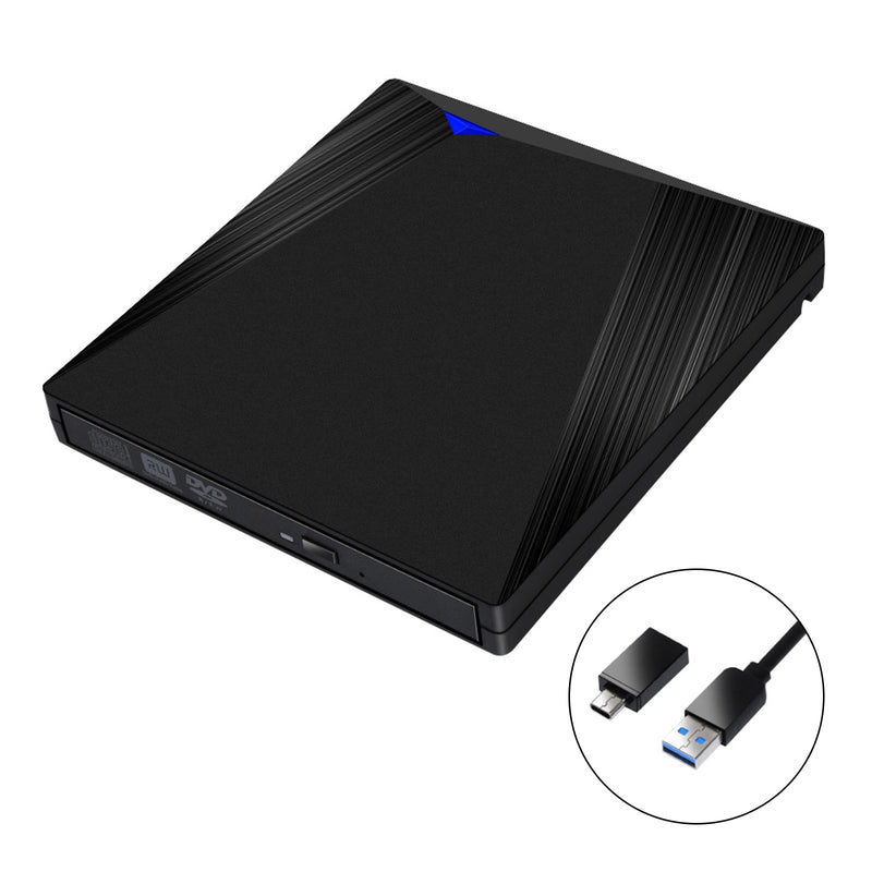 Kannettava tietokone, musta Type-C USB 3.0 ulkoinen DVD-CD-Rw-asemasoittimen poltin