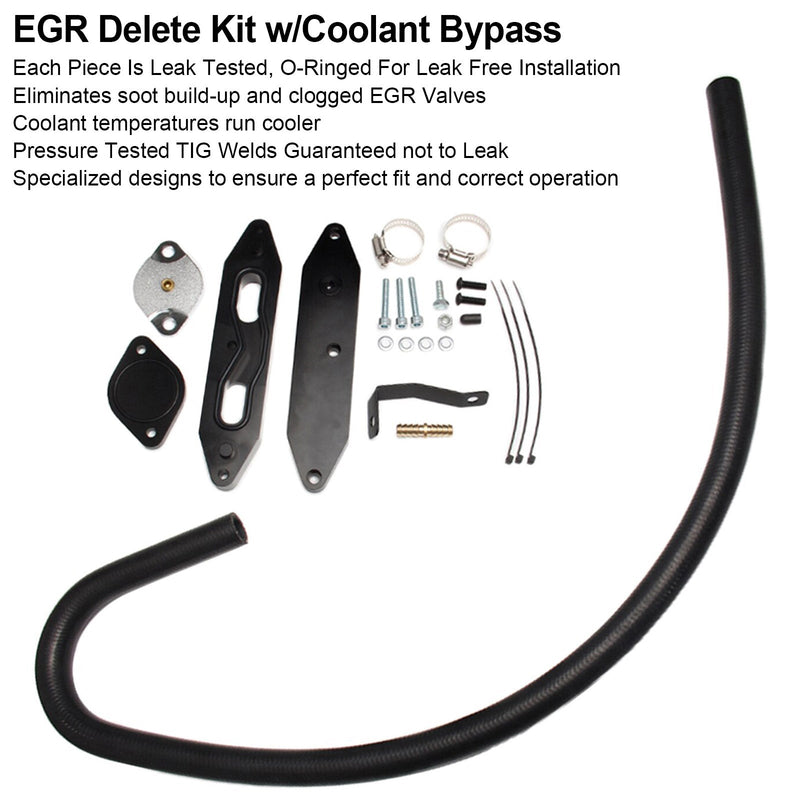 2011-2023 Ford 6.7L Powerstroke Diesel EGR Kit de eliminación con derivación de refrigerante genérico