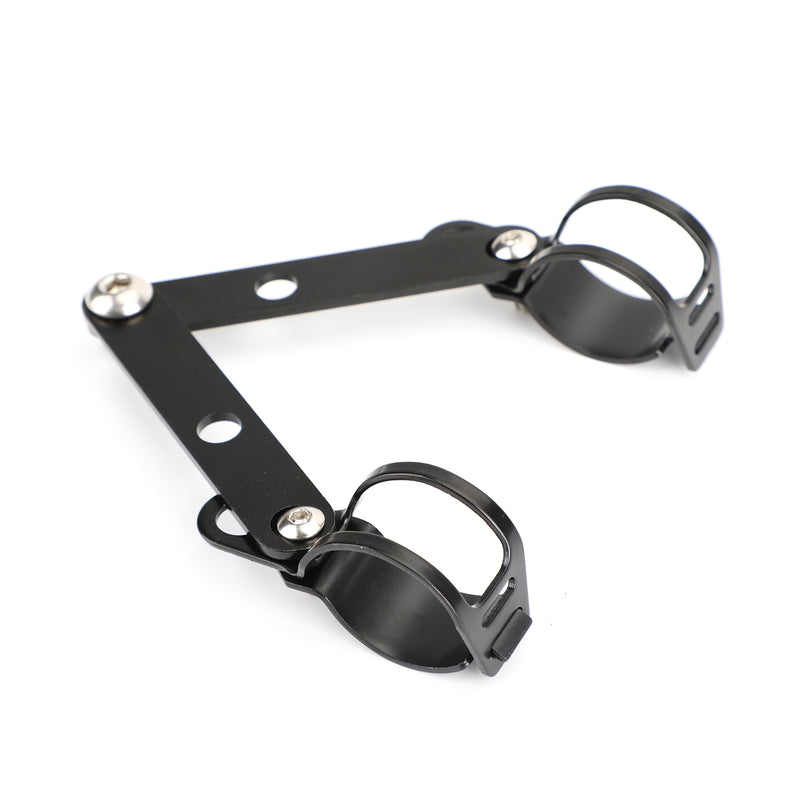 Par 41mm-51mm Motorrad Scheinwerfer Halter Lampenhalter Halterung Schwarz