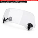 Motorsykkel Justerbar Clip On Windshield Extension Spoiler Vindavviser