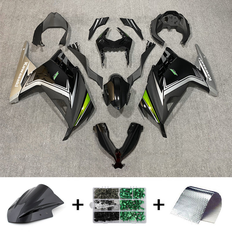 Amotopart kåpa Set för Kawasaki EX300/Ninja 300 2013-2017 Body Plastic ABS